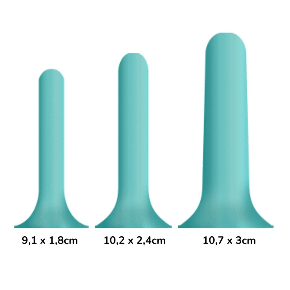 Tridell Kit Dilatador Anal E Vagina Com Nécessaire Hot Flowers