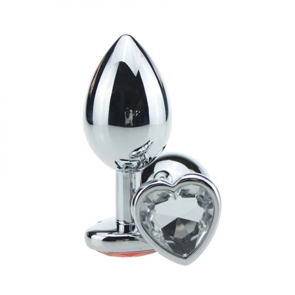 Plug Anal Coração Metal Médio Vibe Toys