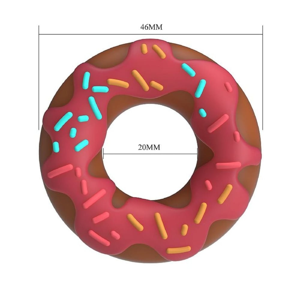 Super Donut Anel Peniano Em Silicone Pretty Love