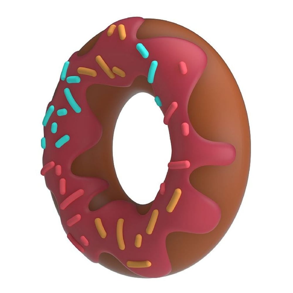 Super Donut Anel Peniano Em Silicone Pretty Love