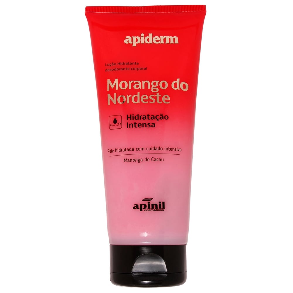 Apiderm Loção Hidratante Corporal Morango Do Nordeste 190g Apinil