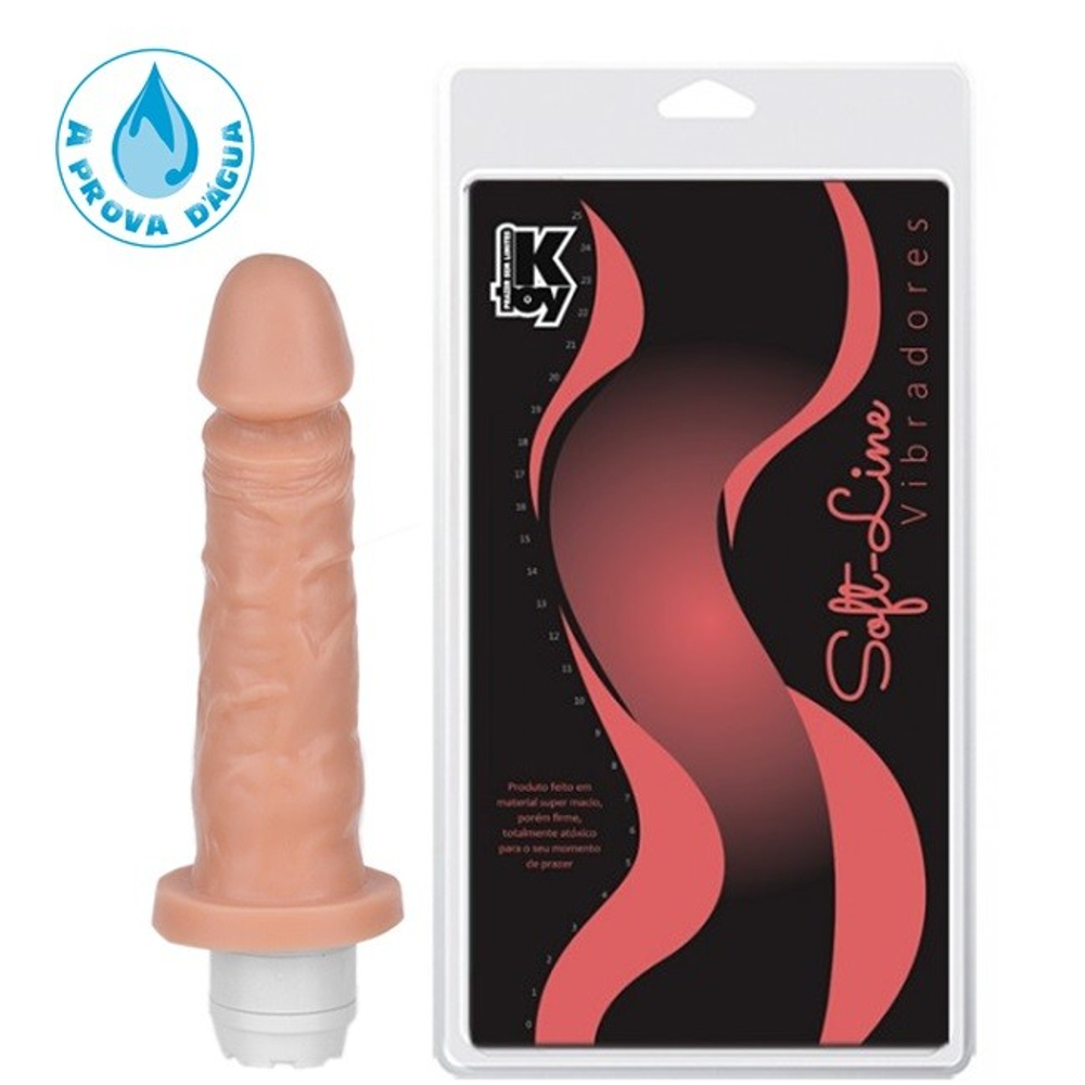 Prótese Realísta Com Vibro 17,5 X 3,8 Cm Ktoy 