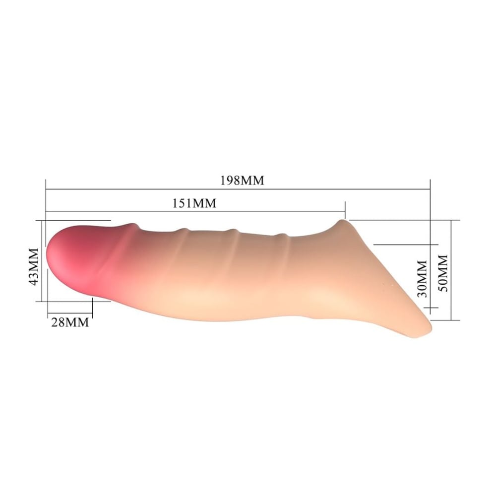 Darnell Capa Natural Peniana Extensora Com Veias E Glande Pretty Love
