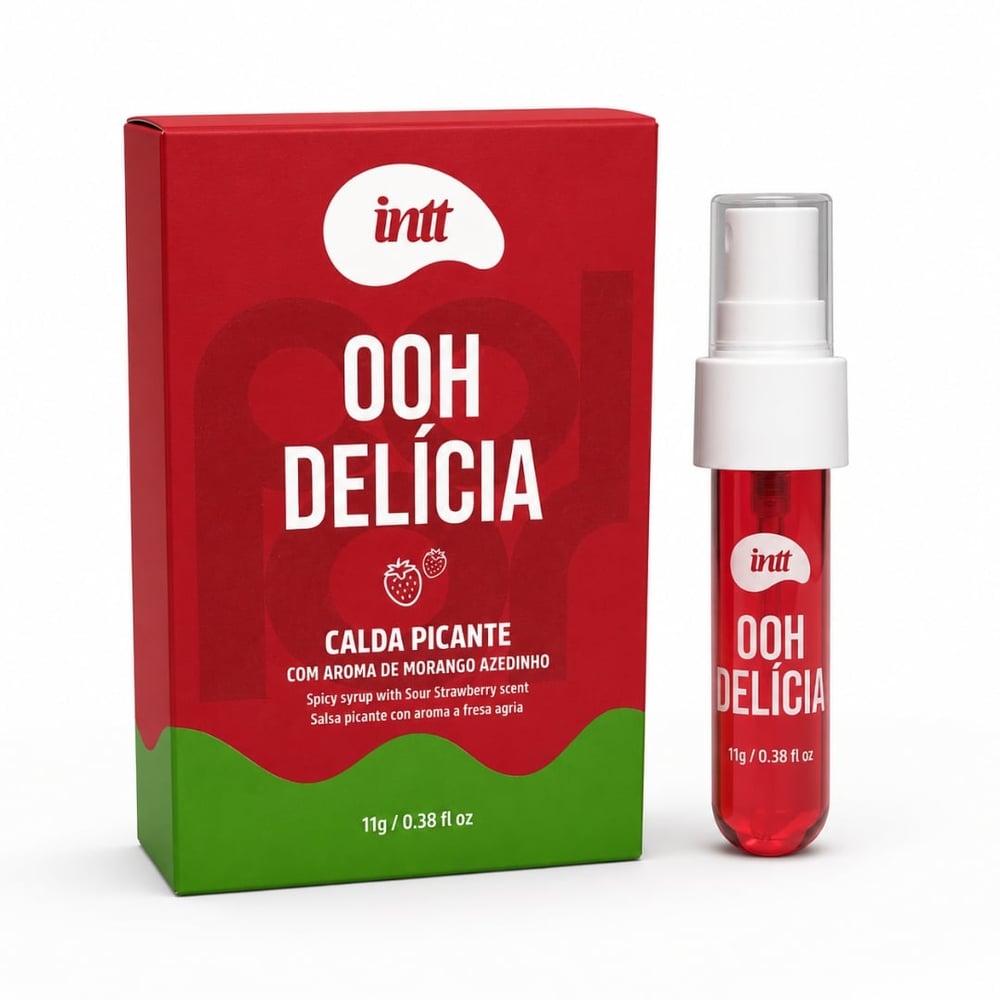 Ooh Delícia Calda Picante Beijável 11g Linha Collors Intt