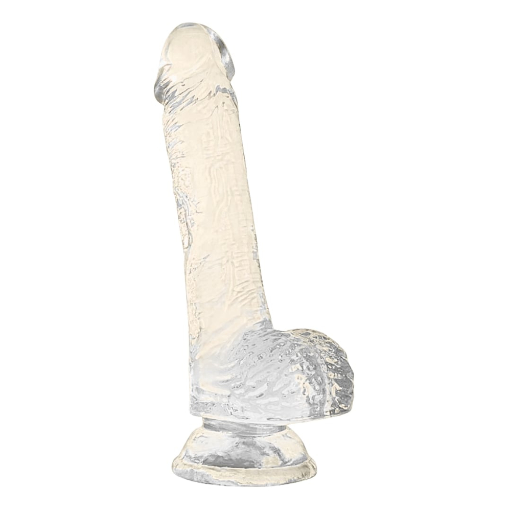 Pênis Realístico Em Jelly Com Escroto E Ventosa 20,5 X 3,8 Cm Vibe Toys