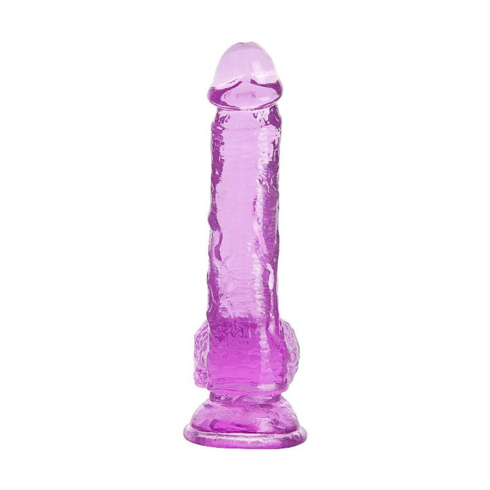 Pênis Realístico Em Jelly Com Escroto E Ventosa 20,5 X 3,8 Cm Vibe Toys