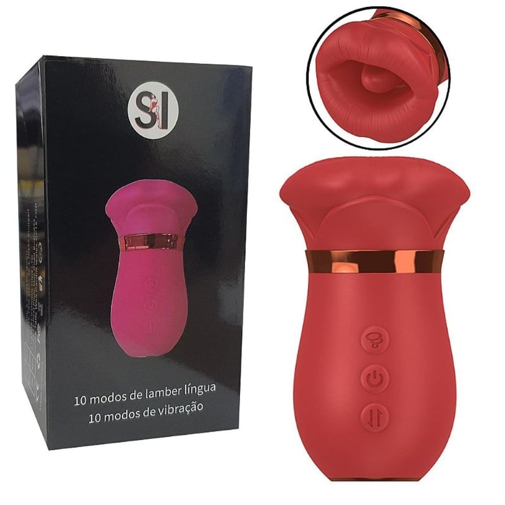 Vibrador Em Boca Estimuladora Com Língua Com 10 Vibrações Vibe Toys