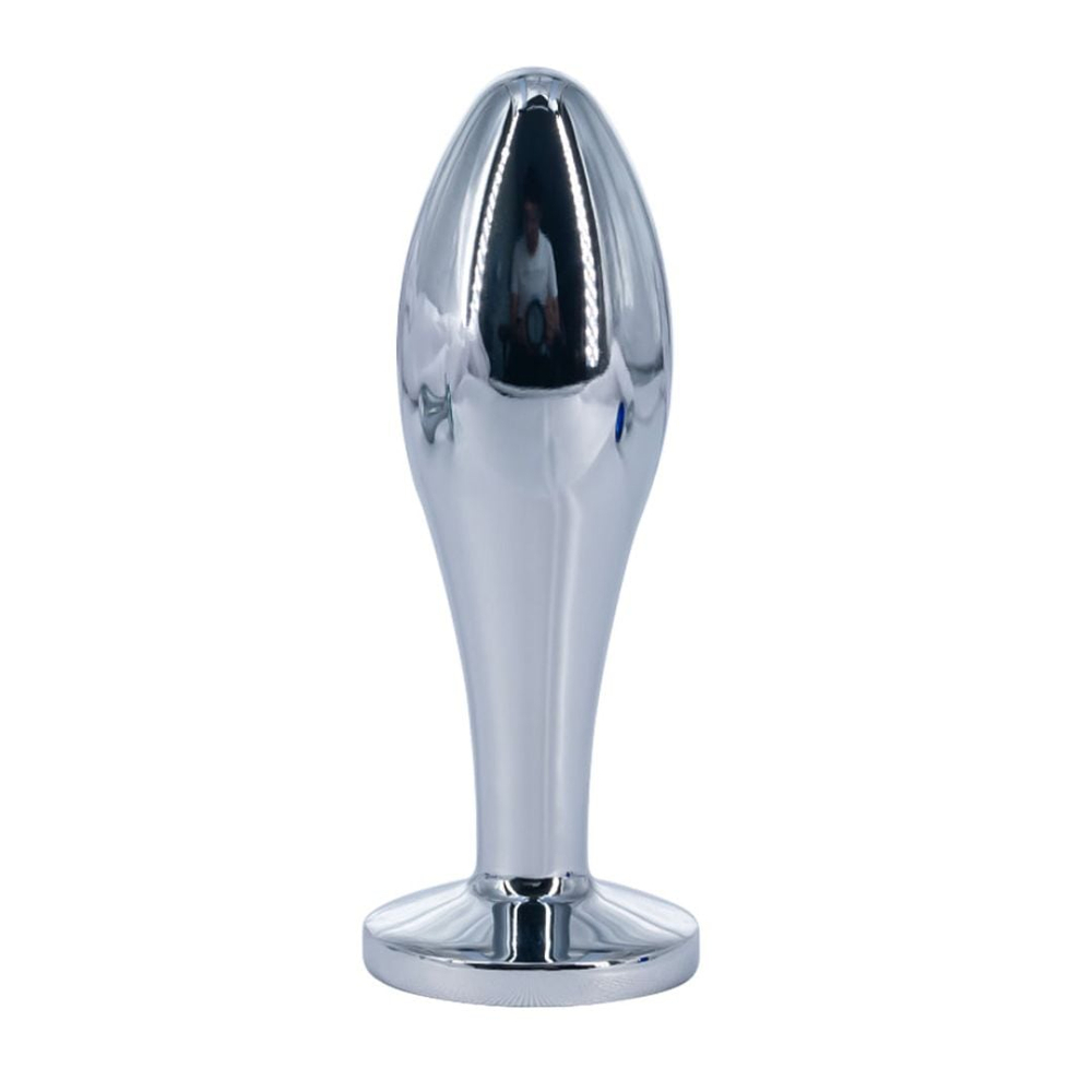 Plug Anal De Luxo Em Aço Tamanho M Com Pedra Vibe Toys