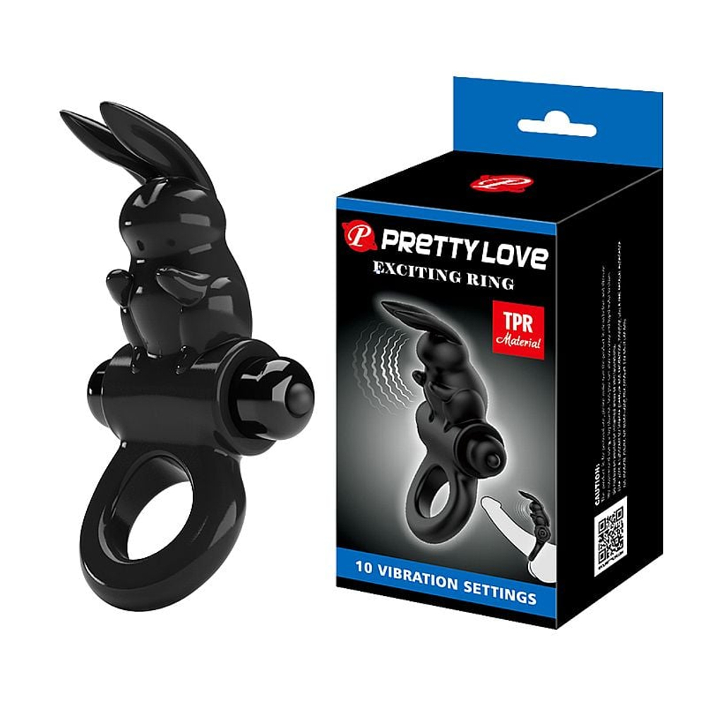Anel Peniano Formato De Coelho Com Vibrador Pretty Love