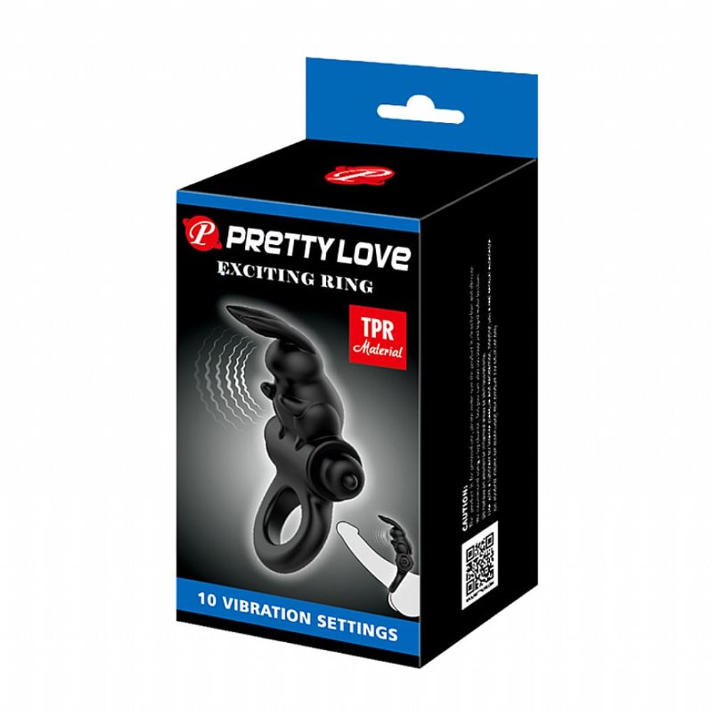 Anel Peniano Formato De Coelho Com Vibrador Pretty Love