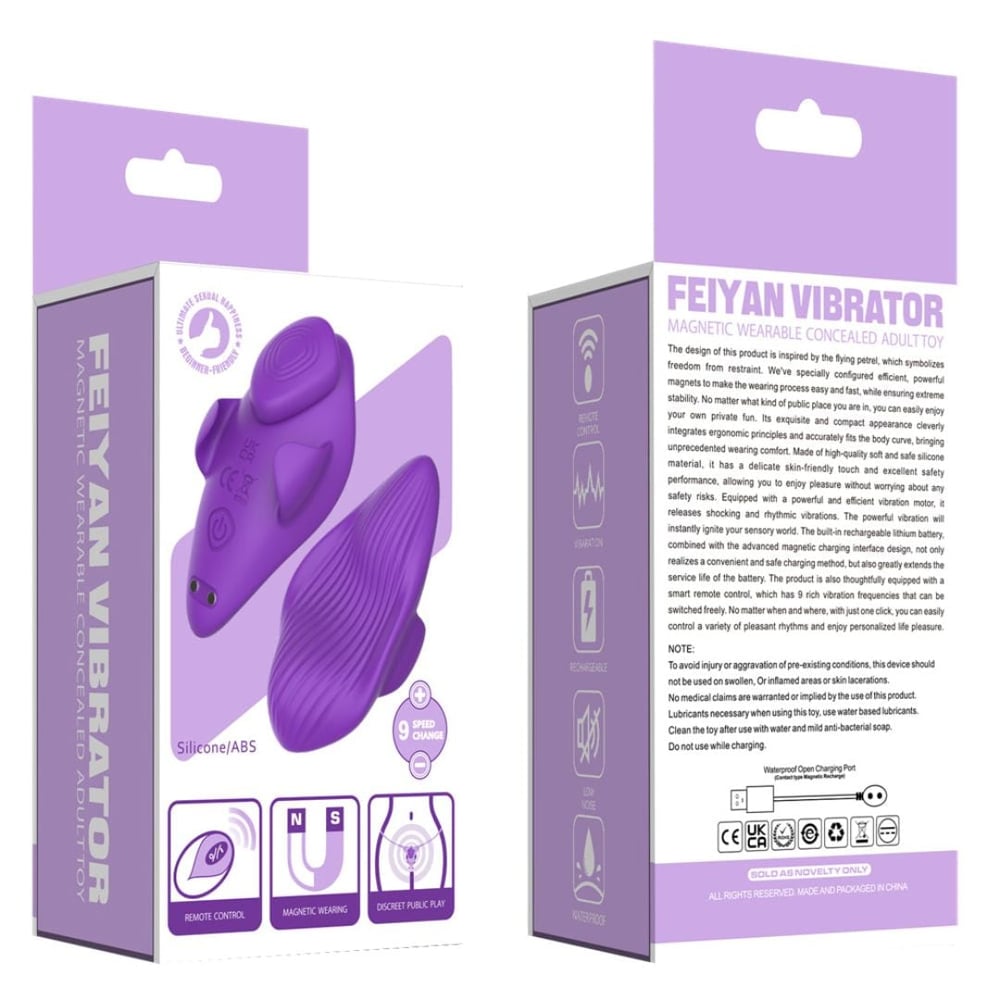 Vibrador De Calcinha Feiyan 9 Modos De Vibração Com Controle Remoto Via App