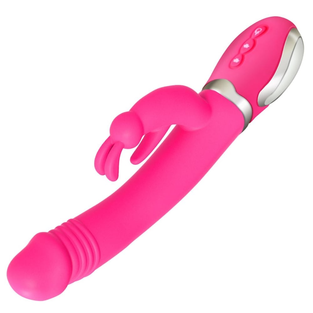 Vibrador Rabbit Naughty Com Língua Estimuladora 36 Vibrações E Aquecimento