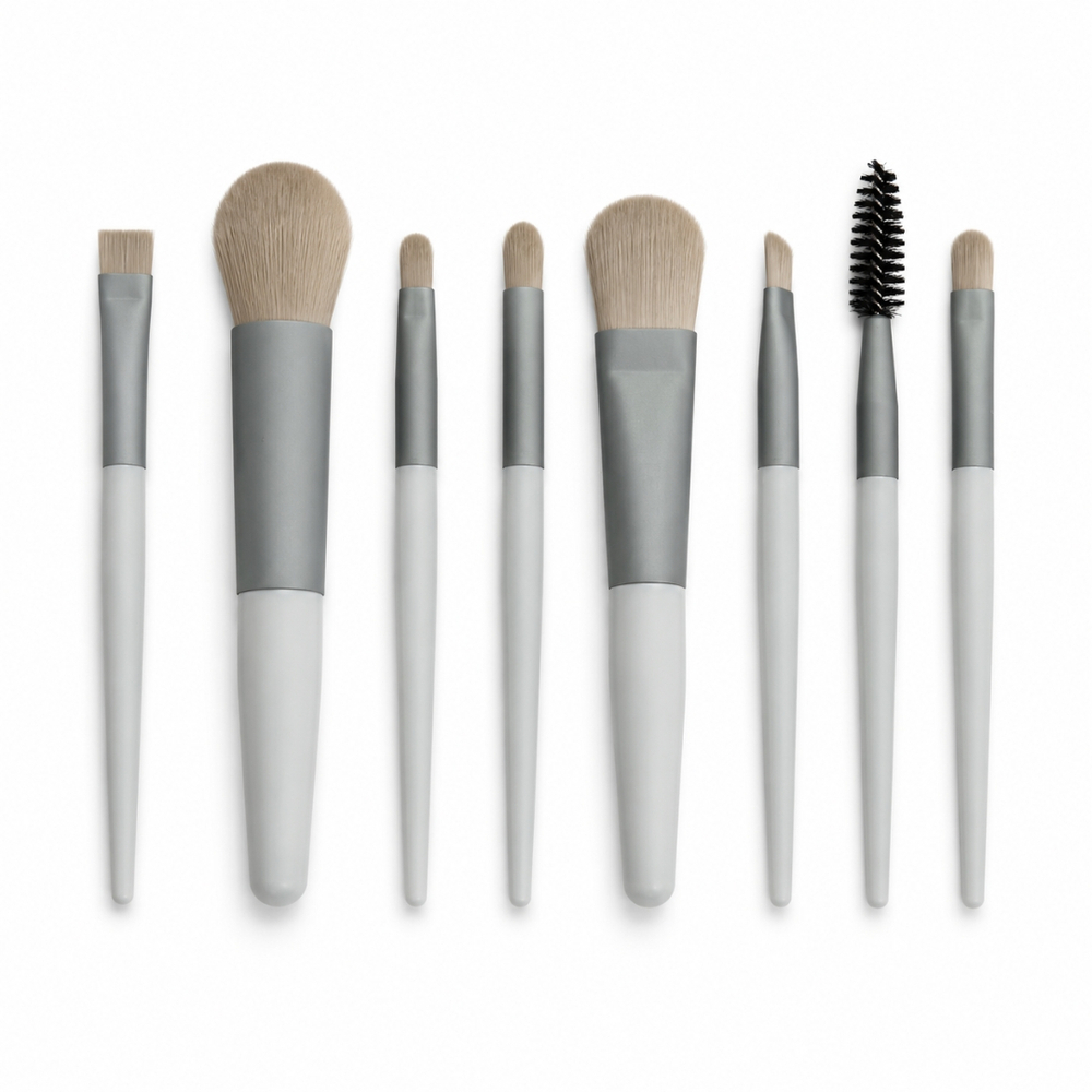 Kit 8 Pincéis Para Maquiagem Com Cerdas Macias Vibe Toys