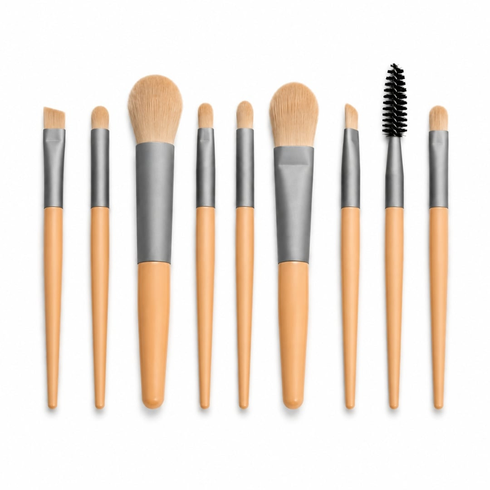 Kit 8 Pincéis Para Maquiagem Com Cerdas Macias Vibe Toys