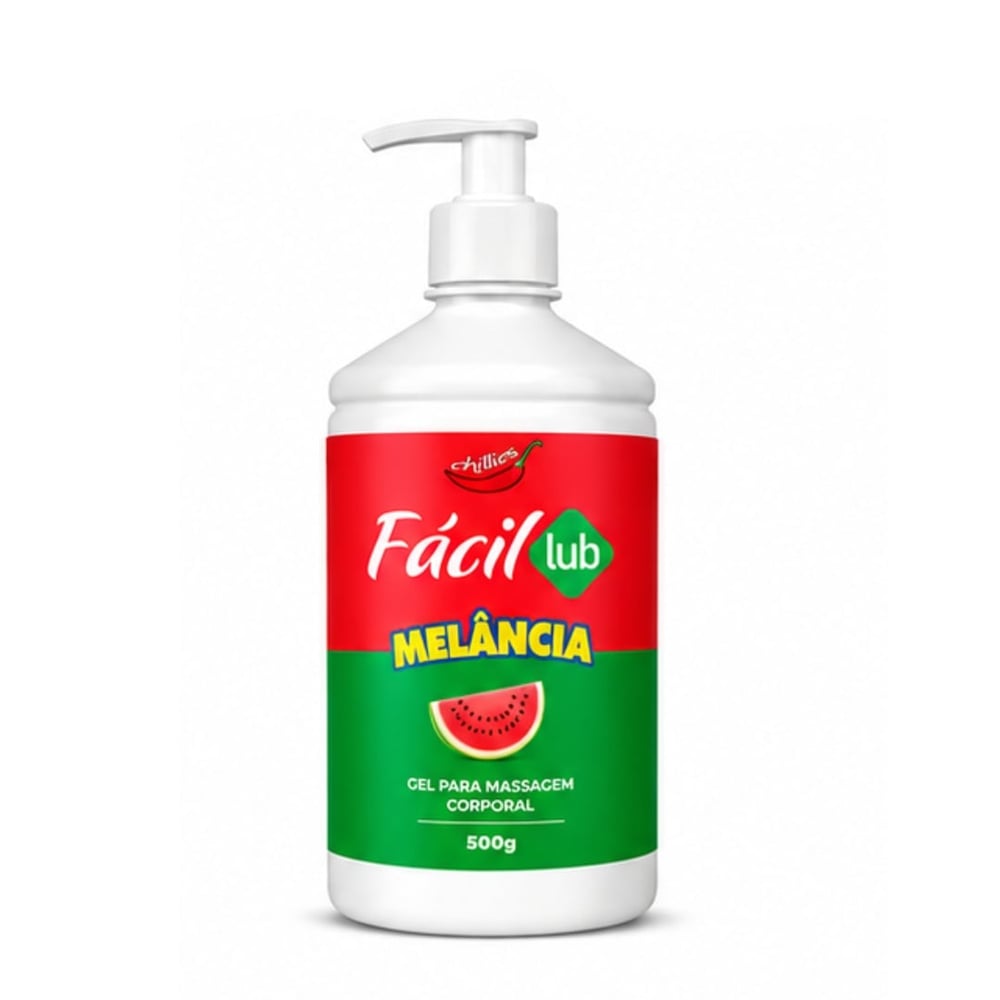Fácil Lub Gel Lubrificante Beijável 500g Chillies