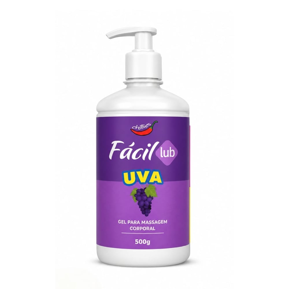 Fácil Lub Gel Lubrificante Beijável 500g Chillies