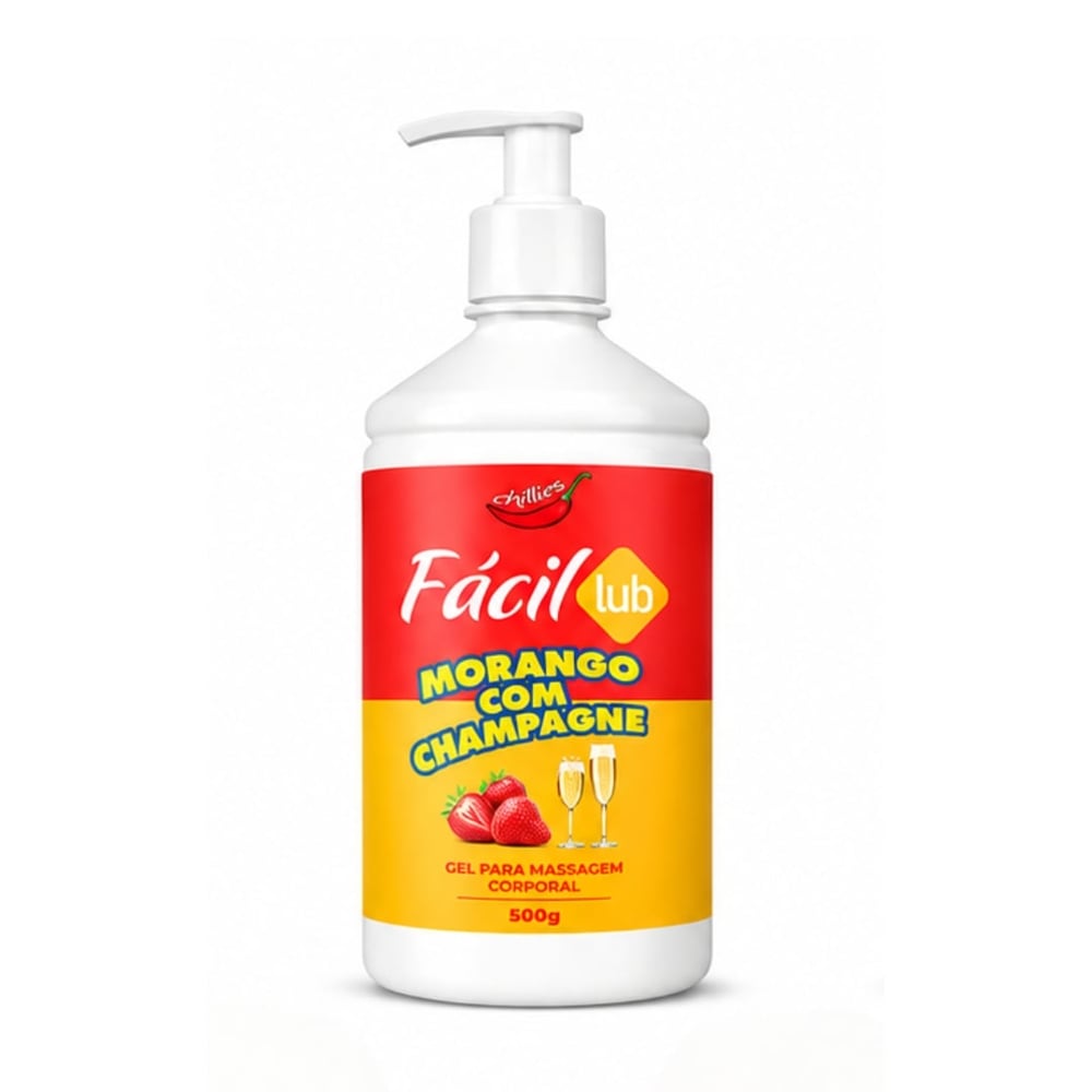 Fácil Lub Gel Lubrificante Beijável 500g Chillies