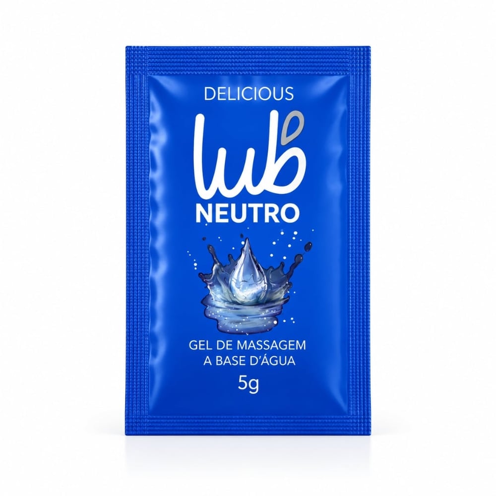 Sachê Lub Neutro Gel Beijável De Massagem 5g Delicious