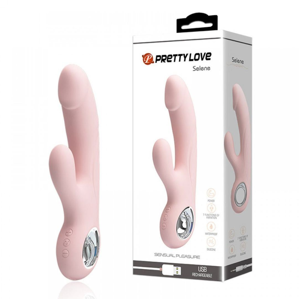 Vibrador Ponto G Com Glande Selene 7 Pulsações E 5 Vibrações Pretty Love