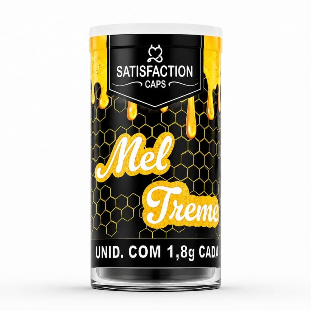 Mel Treme Bolinha Com óleo De Massagem 3 Unidades Satisfaction Caps