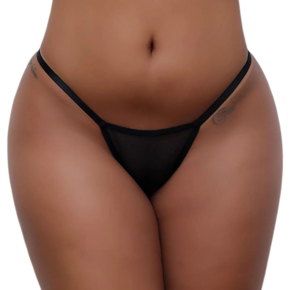 Calcinha Gislaine Strass Puta Tallyta Moda Apimentada