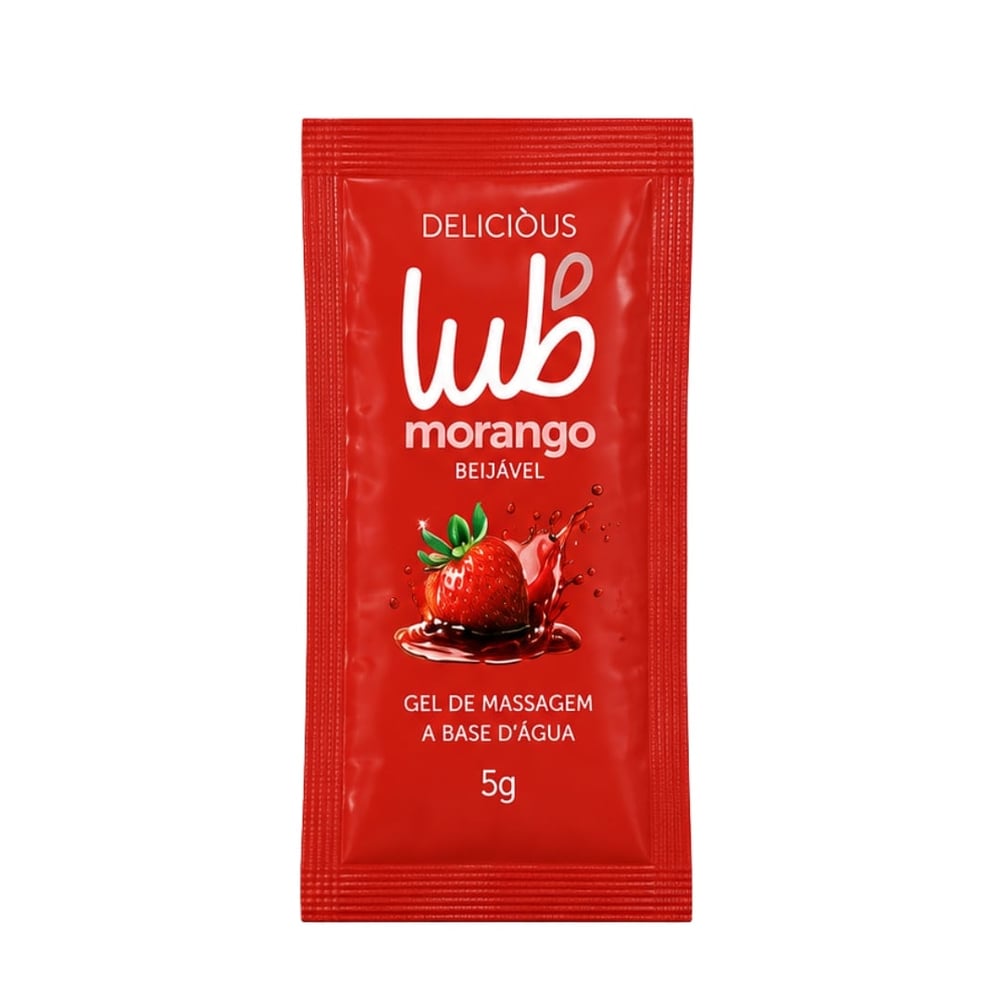 Sachê Lub Gel Beijável De Massagem 5g Delicious