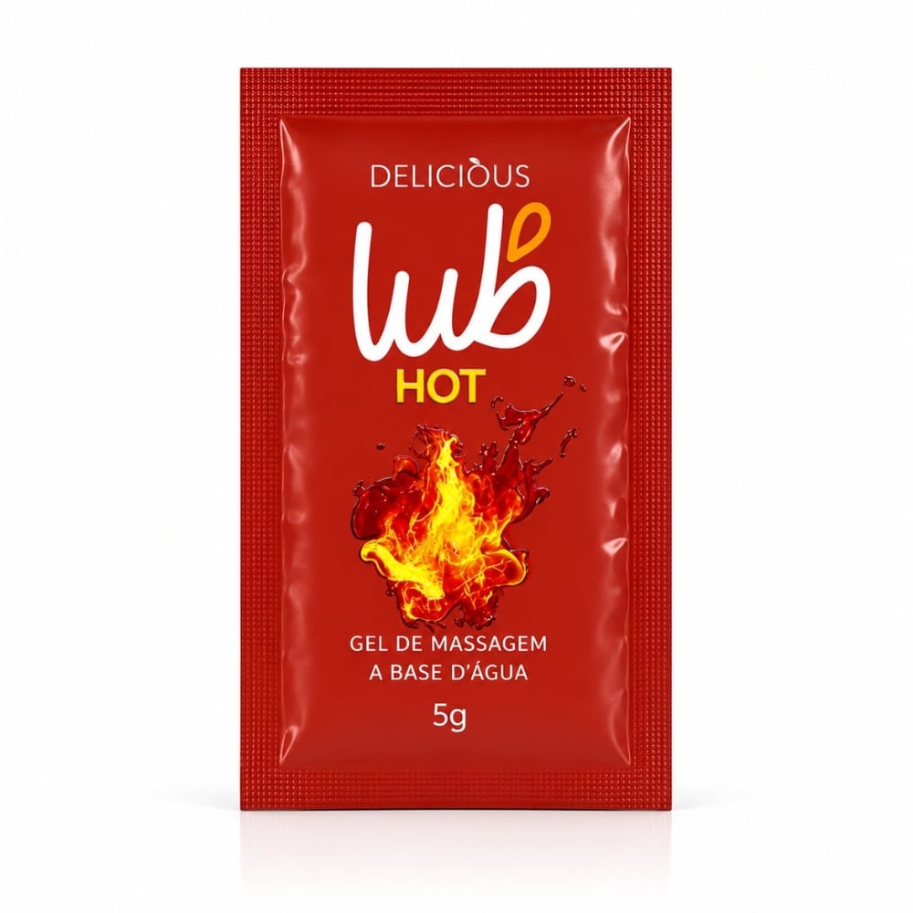 Sachê Lub Hot Gel Beijável De Massagem 5g Delicious