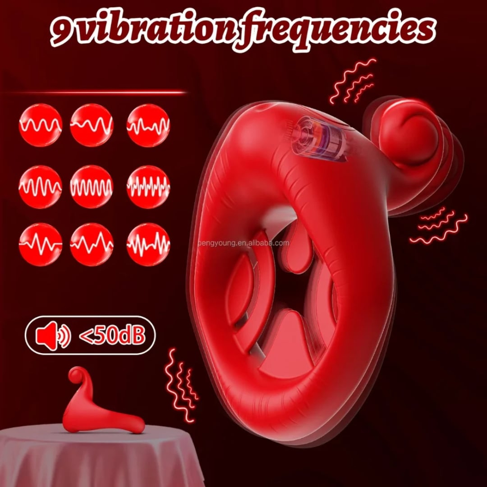 Anel Peniano Por Aplicativo Com 9 Vibrações Vibe Toys