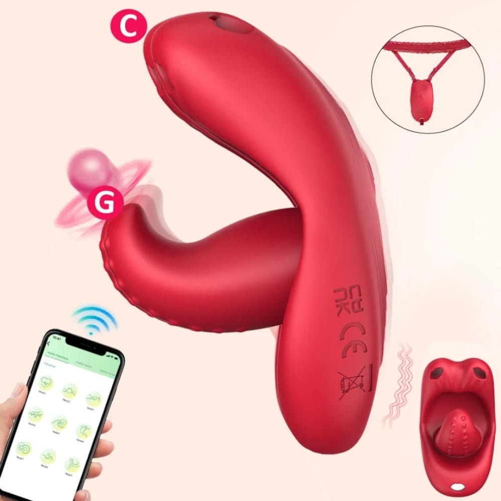 Vibrador De Calcinha Ponto G Com Alça Ajustável Por Aplicativo Vibe Toys