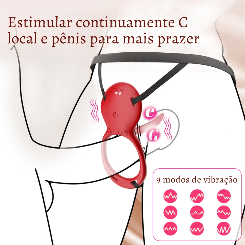 Vibrador De Calcinha Com Alça Ajustável Com Aplicativo Vibe Toys