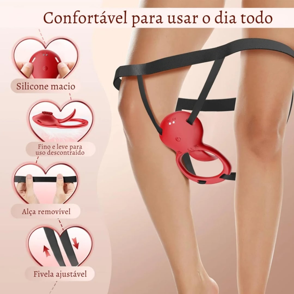 Vibrador De Calcinha Com Alça Ajustável Com Aplicativo Vibe Toys