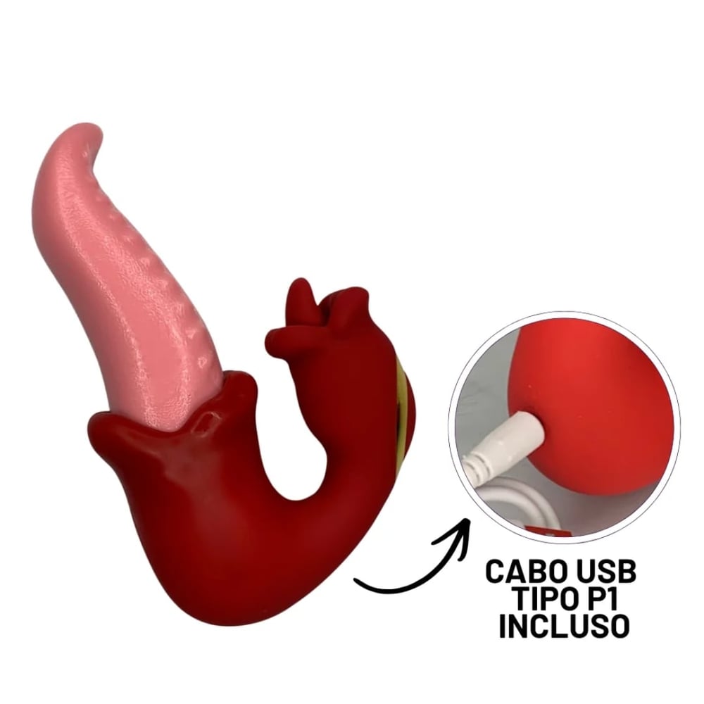 Super Vibrador Língua Giratória Com Rotação De 360° Vibe Toys