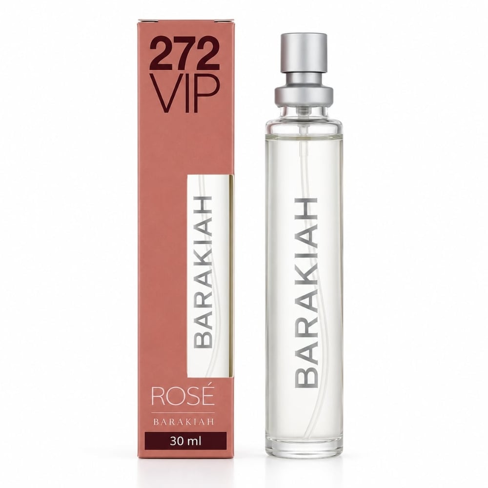 272 Vip Rosé Colônia Feminina 30ml Barakiah By Safira Cosméticos