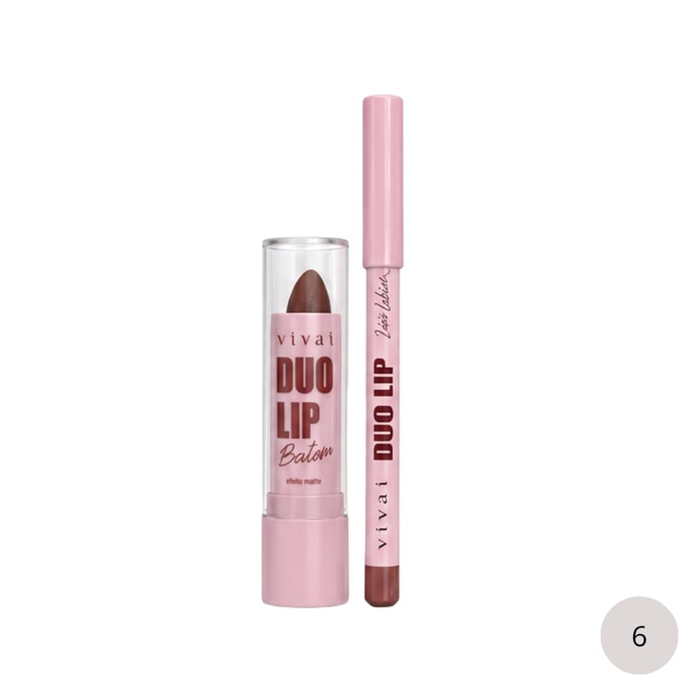 Duo Lip Lápis Labial E Batom Matte Vivai
