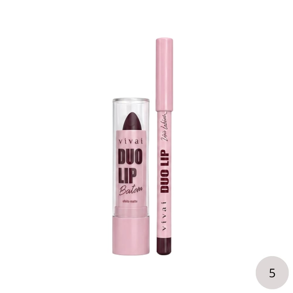 Duo Lip Lápis Labial E Batom Matte Vivai