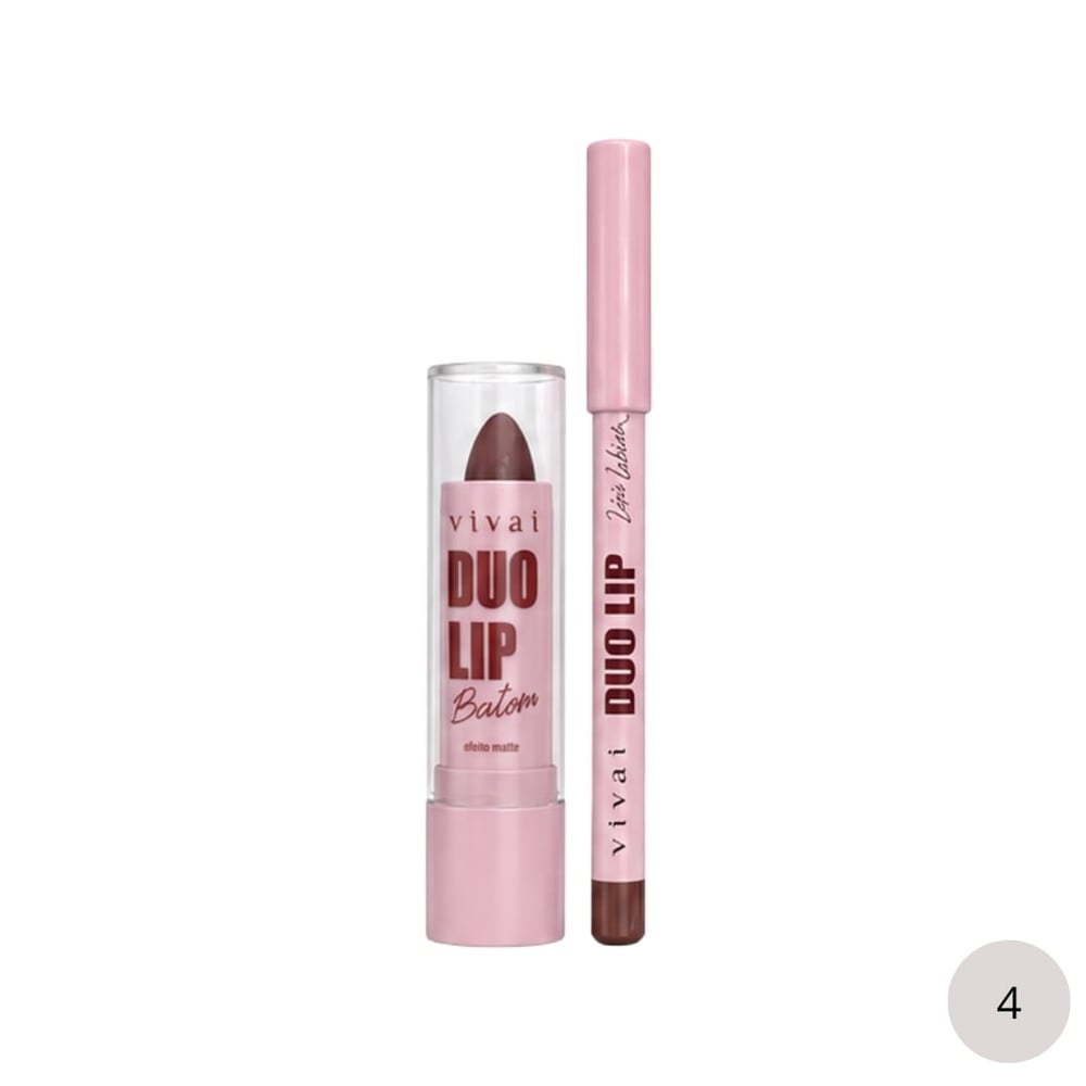 Duo Lip Lápis Labial E Batom Matte Vivai