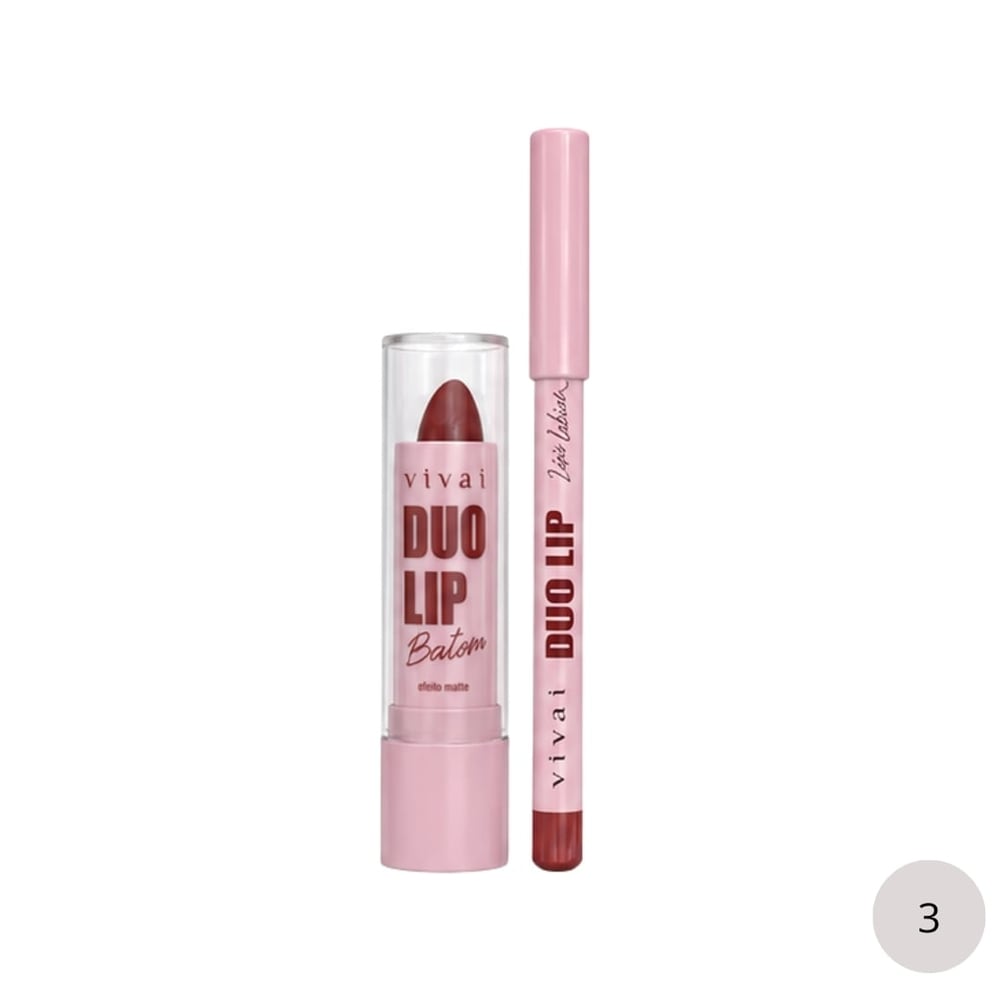 Duo Lip Lápis Labial E Batom Matte Vivai