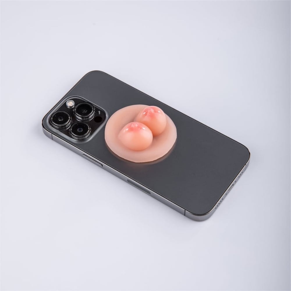 Suporte Para Celular Em Formato De Seios Universal