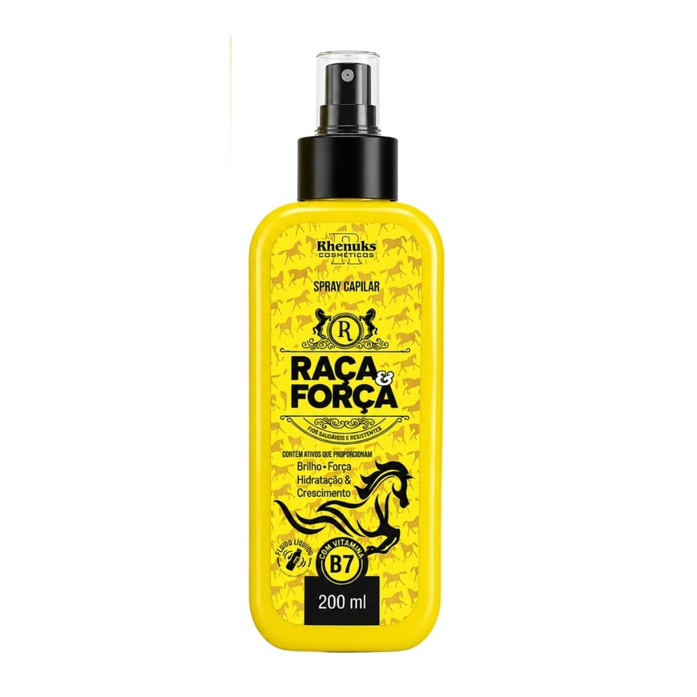 Spray Capilar Raça E Força Com Vitamina B7 200ml Rhenuks Cosméticos