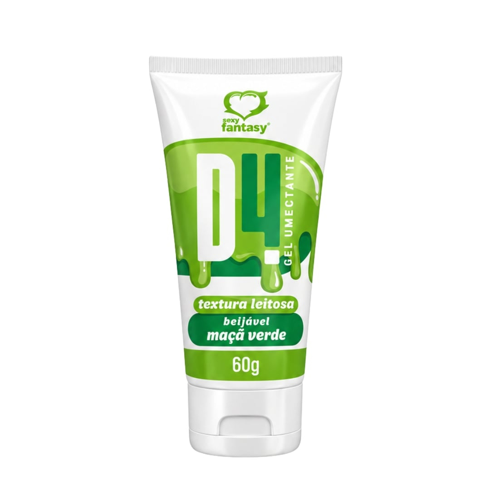 D4 Gel Umectante Textura Leitosa Beijável 60g Sexy Fantasy