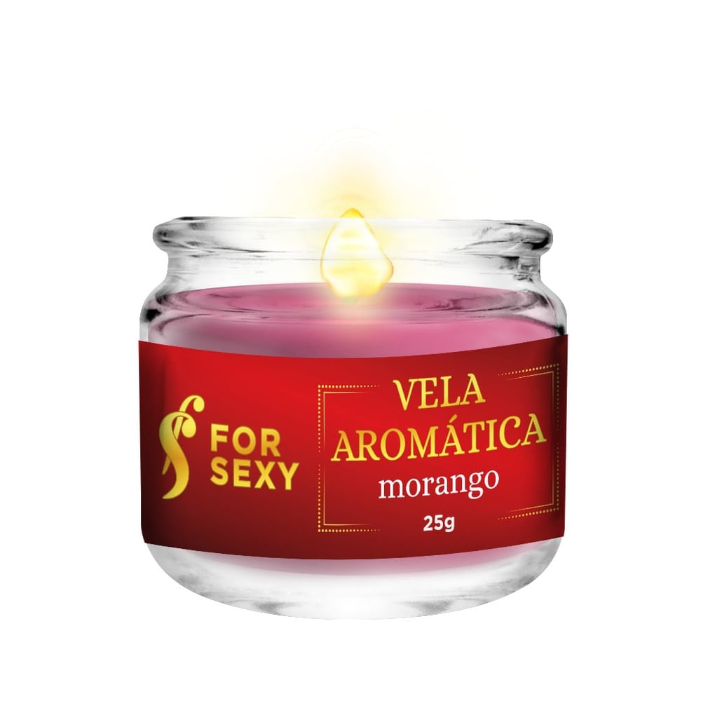Vela Beijável Aromática 25g For Sexy