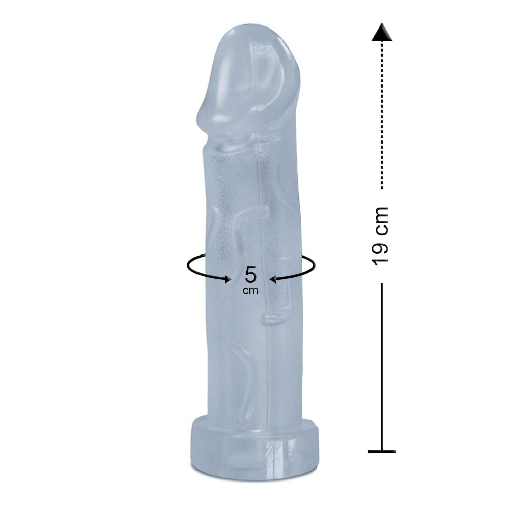 Capa Peniana Em Cyberskin 19 X 5cm Linha Pura Ambição Sexy Fantasy