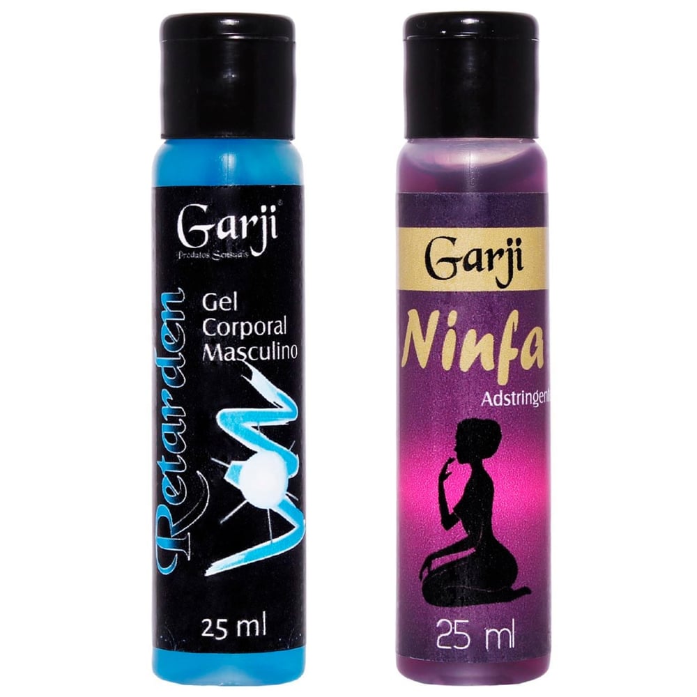 Duo Retarden E Ninfa Gel Para Massagem 25ml Garji