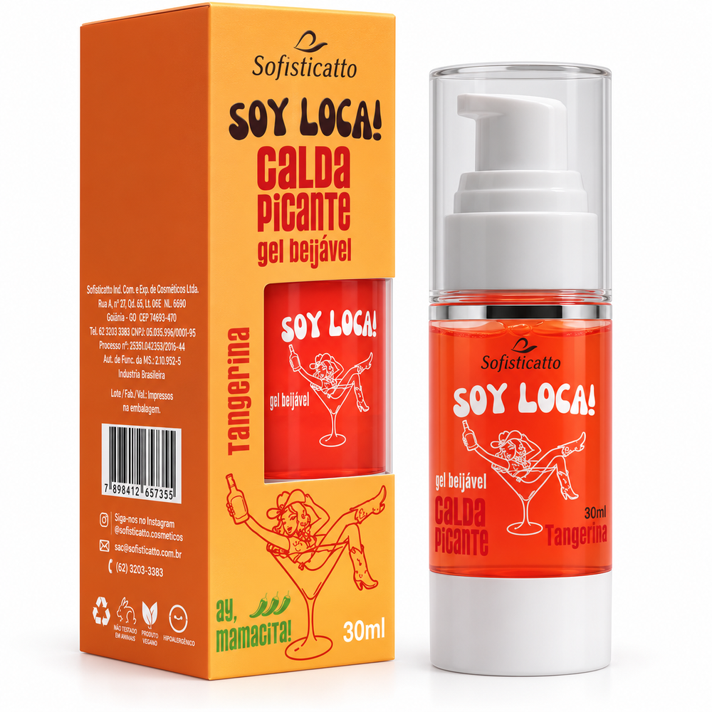 Soy Loca! Calda Picante Beijável 30ml Sofisticatto 