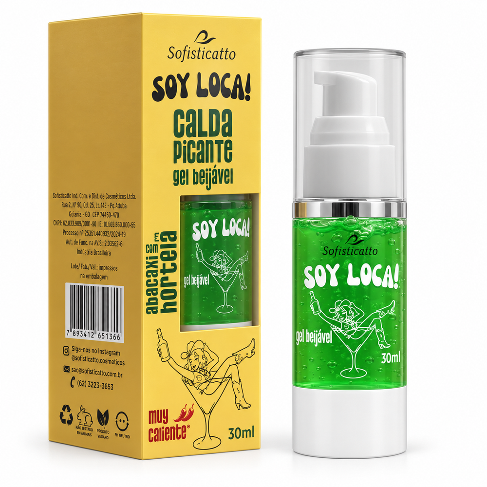 Soy Loca! Calda Picante Beijável 30ml Sofisticatto 