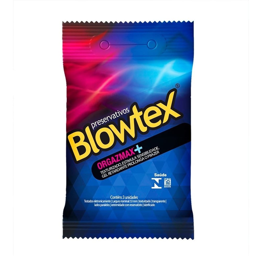 Preservativo Orgazmax 3 Unidades Blowtex 