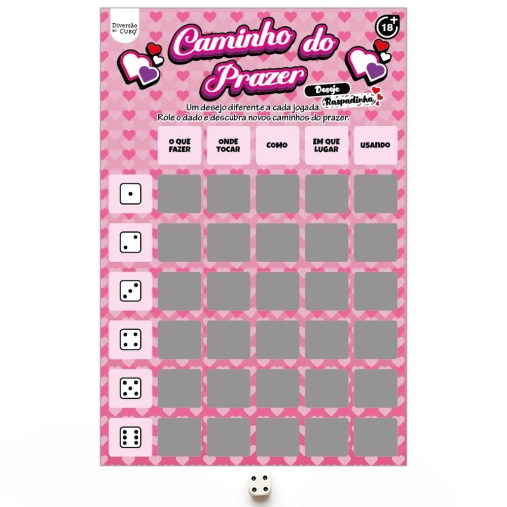 Jogo Erótico Caminho Do Prazer Desejo Raspadinha Diversão Ao Cubo