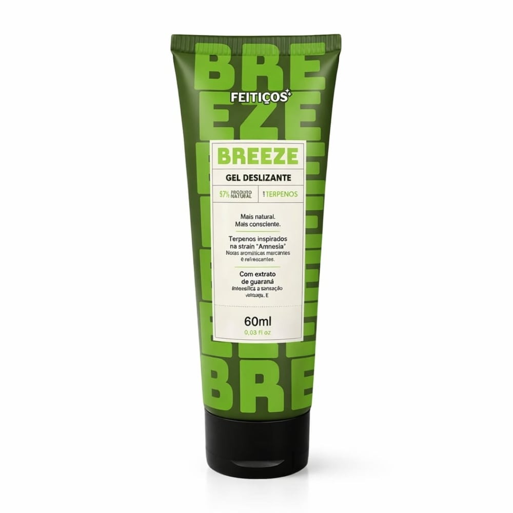 Breeze Gel Deslizante Com Extrato De Guaraná 60ml Feitiços