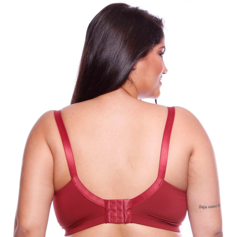 Sutiã Plus Size Básico Em Microfibra Com Bojo E Aro Copa C Nayane