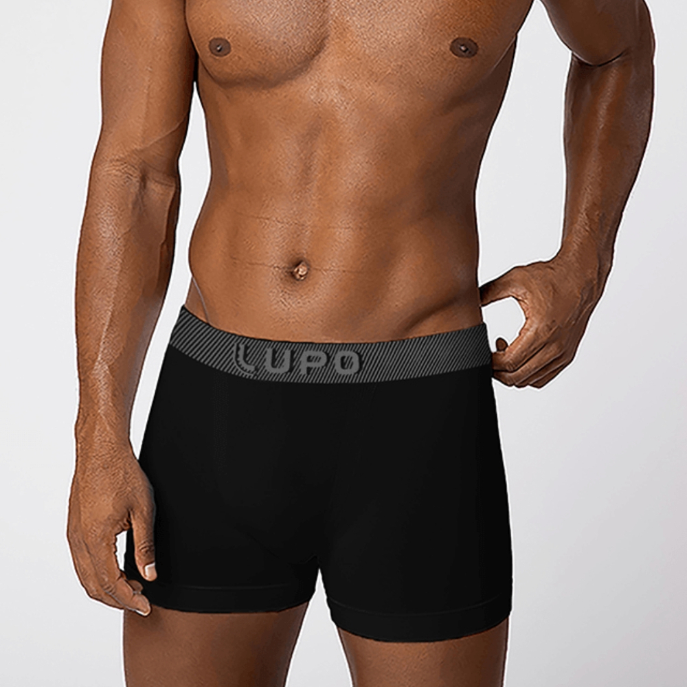 Cueca Boxer Adulto Microfibra Sem Costura Lupo
